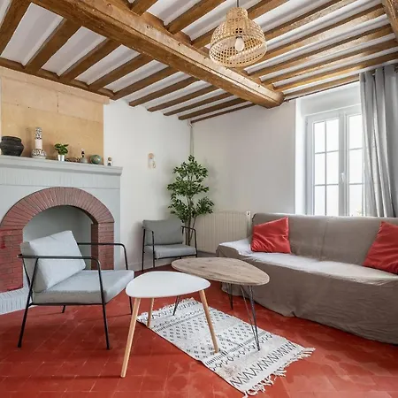 L'Escalier Rouge - Maison Renovee Avec Cour Luc-sur-Mer Exterior foto